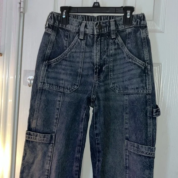 Arizona denim high rise baggy utility cargo jeans - Picture 3 of 8